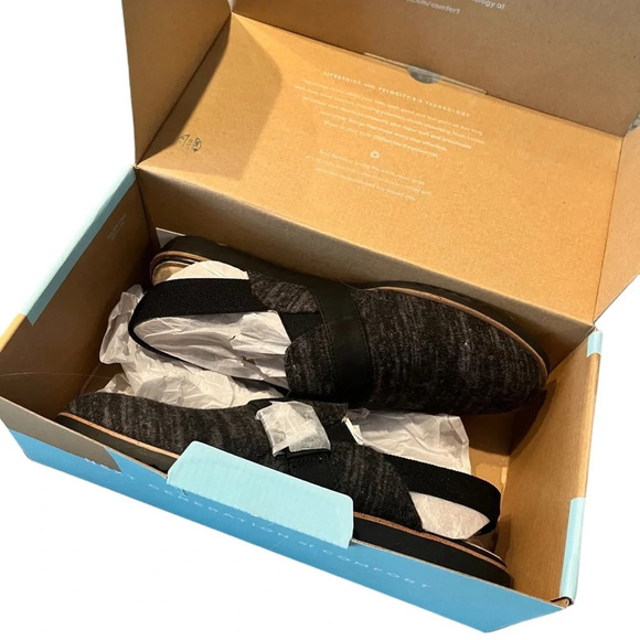 NIB Lifestride Zaida Charcoal Gray Fabric Flat 8.5 New in Box - Picture 4 of 8